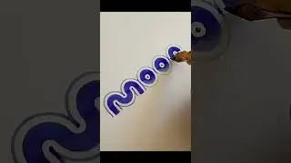 MOON CALLIGRAPHY DOODLE WITH A PRATIK PEN BY TOLGA GIRGIN #calligraphy #DOODLE #PEN
