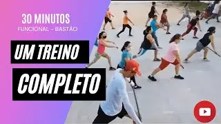 Treinamento com Bastão Adaptado #funcional #workout #saúde