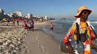 4K | ⛱️ LIVE 🔥 2000 GIRL IN LEBLON BEACH 😍 RIO DE JANEIRO 2024 👙 TOP COASTAL VIEWS