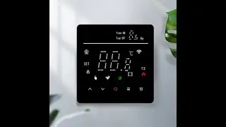 Simple and modern design LED touch screen thermostat