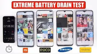 POCO X2 vs Realme X2 vs Redmi Note 8 Pro vs Samsung Galaxy M30s - EXTREME BATTERY DRAIN TEST