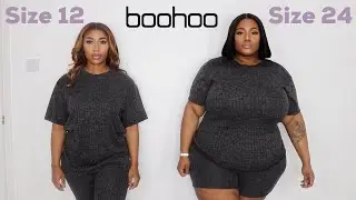 SIZE 12 v 24 TRY ON SAME OUTFITS FROM BOOHOO | CALLING OUT BOOHOO