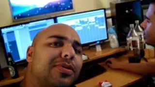 Sidney Samson visites Afrojack in the studio