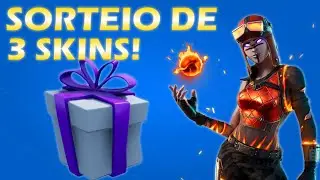 SORTEIO DE 3 SKINS NO FORTNITE!