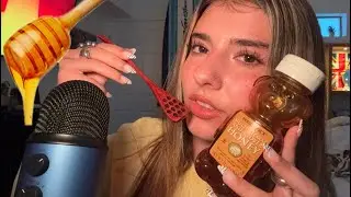 [ASMR] HONEY SPOONS🍯+MOUTH SOUNDS👄