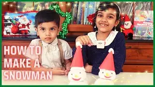 How to Make a Snowman - Christmas Decoration | Kutty Show #christmas #malayalam