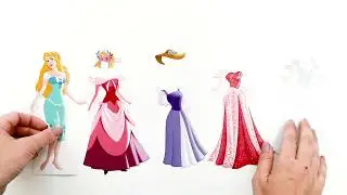 AURORA AND ARIEL Paper Doll Craft For Kids 💕 Superhero Babies