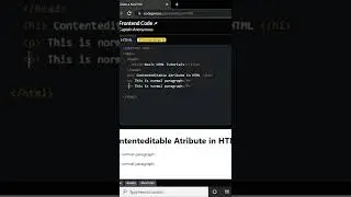 contenteditable attribute in HTML || editable content in HTML webpage