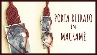 PAINEL em MACRAMÊ para FOTOS de Parede Tutorial passo a passo
