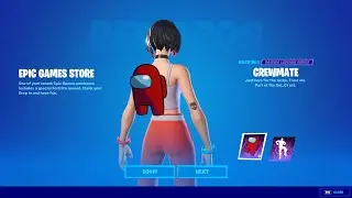 How to Get Among Us Crewmate Back Bling & Distraction Dance Emote in Fortnite