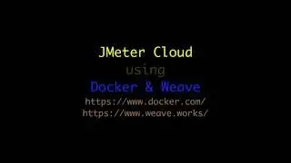 jmeter cloud using docker and weave