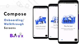 Onboarding Screen in Jetpack Compose  | Walkthrough App Intro UI Design