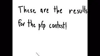 Pfp contest results!