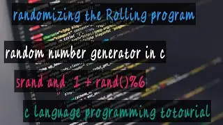 random number generation in c language || use of srand in c language programming #ctutorial