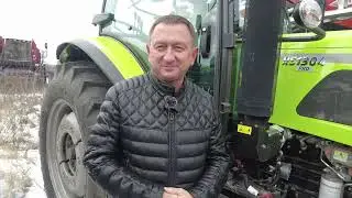 Тракторы Zoomlion в Тамбовской области || Отзыв владельца, работа на кормораздаче
