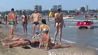 Анапа. Пляж песчаный. Чистое море и нечто😲 из глубин. Без комментариев