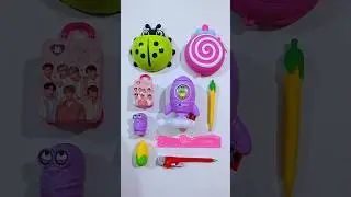 unboxing stationery items- pencil case, pencil sharpener, lamp, notebook, pencil, #stationery #craft
