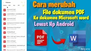 Cara merubah file dokumen PDF ke word lewat hp android
