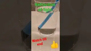 Why pencil appear bend in Water? #refraction_of_light  experiment. #refraction #scienceexperiment