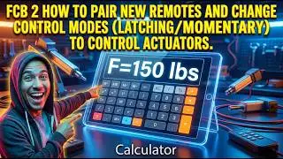 FCB 2 how to pair new remotes and change control modes (Latching/Momentary) to control Actuators.