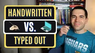 Should You HANDWRITE or TYPE OUT Your First Draft? (Writing Advice)