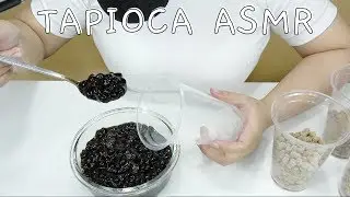 『Yui ASMR』 ⚫Tapioca Pouring & Eating Sound - Eating ASMR