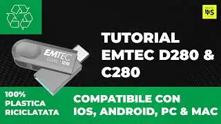 Tutorial Emtec D280 e C280 - Type C/ USB OTG compatibili con iOS, Android, PC e MAC!