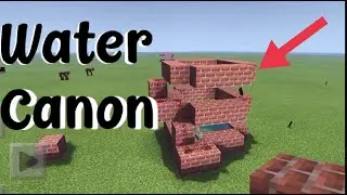 How To Make A Water Canon In Minecraft