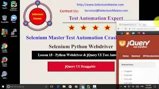Lesson 15   Python Webdriver jQuery UI Draggable