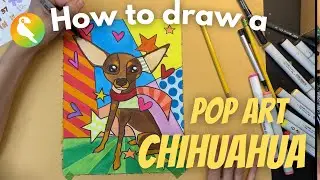 How to Draw a Pop Art Chihuahua | Romero Britto Art Lesson