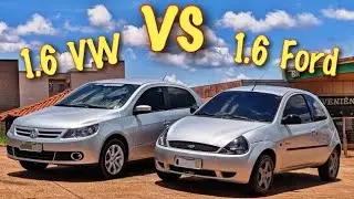 FORD KA 1.6 vs VOYAGE 1.6! VEJA NESTE VIDEO QUEM É O MAIS RÁPIDO!
