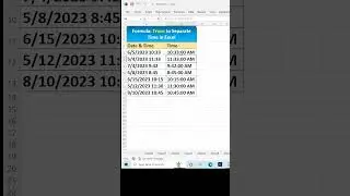 How to Use TRUNC Formula in excel to separate time🔥|