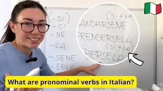 Che cosa sono i verbi pronominali in italiano? What are pronominal verbs in Italian? (Subtitles)