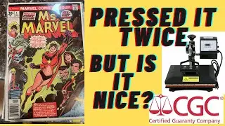 Cleaning and pressing a Ms Marvel #1 comic book restoration