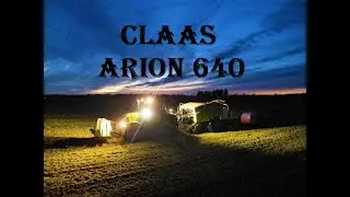 Claas Arion 640 And Claas Rollant 455 Uniwrap