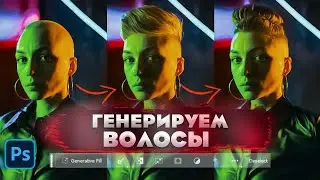 Меняем волосы в Фотошопе | Генеративная заливка