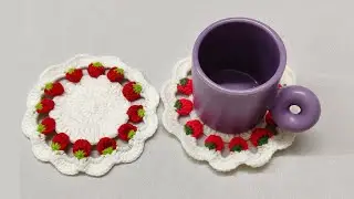 How to Crochet a Strawberry Coaster Step by Step Guide