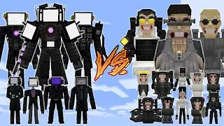 NEW UPGRADE TV MAN vs SKIBIDI TOILET - SKIBIDI TOILET MULTIVERSE V8.9 | MINECRAFT PE BATTLE