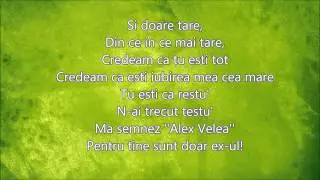 Alex Velea - Din vina ta Lyrics