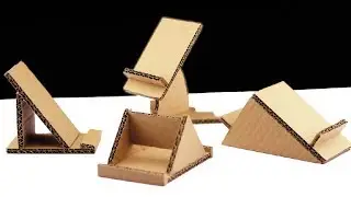 Make 4 Different Styles Of Mobile Phone Stand Using Cardboard – How to Make Mobile Phone Stands