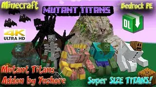 Mutant Titans Addon by Yuzhore Best Mutant Creatures Addon Mutant Titans Mod Minecraft Bedrock PE