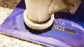 Stone Pros at work #stone #granite #memorial #pros #cnc #cncmachine
