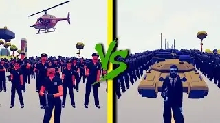 POLICE TEAM vs FBI GROUP - Totally Accurate Battle Simulator TABS