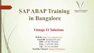 SAP ABAP Training Material Video |  SAP ABAP Training in Bangalore