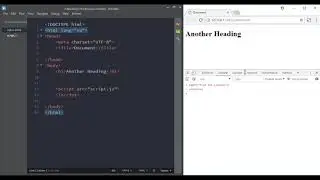 The browser console with JavaScript