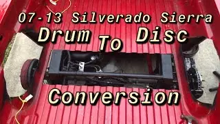 07-13 Silverado/Sierra 1500 rear disc brake conversion