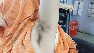 10th class ki student full underarms growth and first time underarms wax  reaction