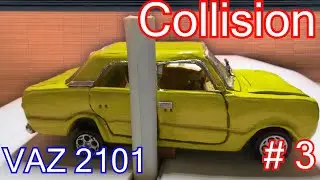 🚙Удар об стовп ВАЗ 2101. Hitting the pillar of a plasticine car🚗
