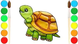 Как нарисовать ЧЕРЕПАХУ / Рисунок черепахи / HOW TO DRAW A TURTLE
