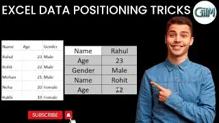 Excel Data Positioning Tricks #positioning |excel | exceltricks  |#exceltips Excelpositioning |GIITM